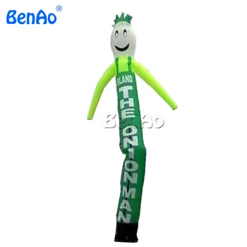 Buy AD068 BENAO Free Shipping+blower 5m Green Onion Man Advertising Inflatable Sky Dancer/air Onion For Outdoor Decoration