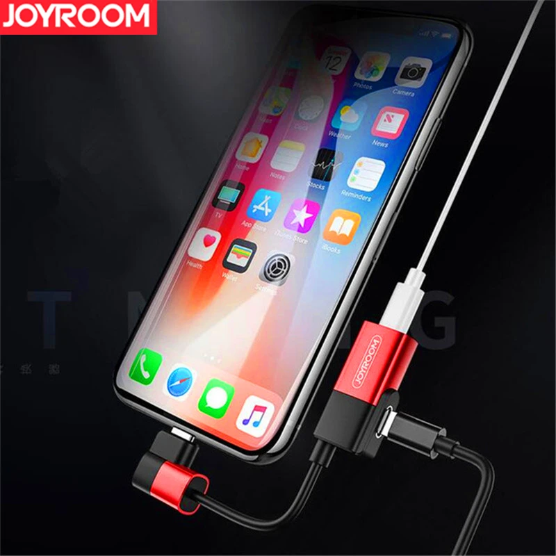 

JOYROOM 3 in 1 For Apple iPhone otg adapter lighting Splitters Aux Audio Cable For iPhone X 10 8 7 plus Earphone Headphone jack
