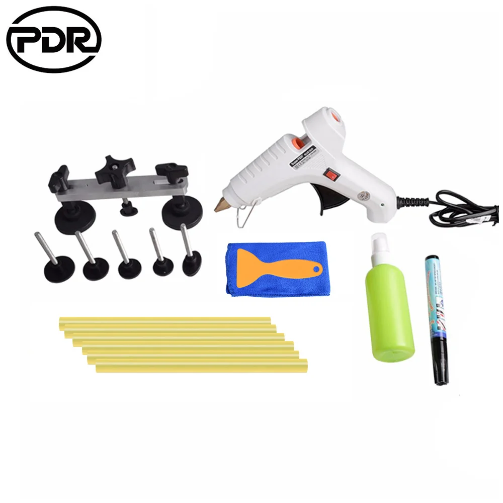 

PDR Toolkit Auto Repair Tool To Remove Dents Car Body Repair Paintless Dent Repair Pulling Bridge 12 v Glue Gun