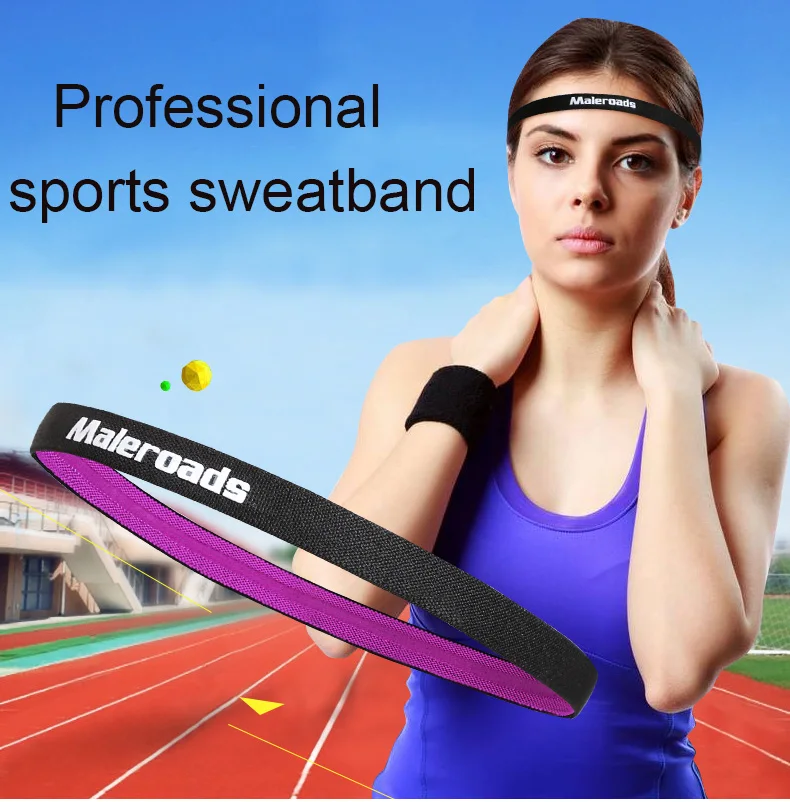

2017 Solid Color High Quality Polyester Sweat Headband For Men Sweatband women Yoga Hair Bands Head Sweat Bands Sports Safety