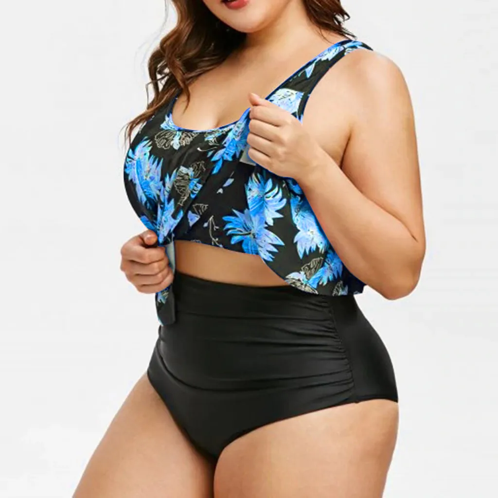 

2019 Sexy Bikinis Women Plus Size Sexy Print Bikini Set Brazilian Swimwear Beachwear Swimsuit Swimwear Female Brazilian Bikini