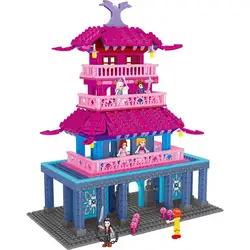 QL1605 эльф серии строительных блоков стране чудес Palace девочек друзей DIY Кирпичи игрушки для детей