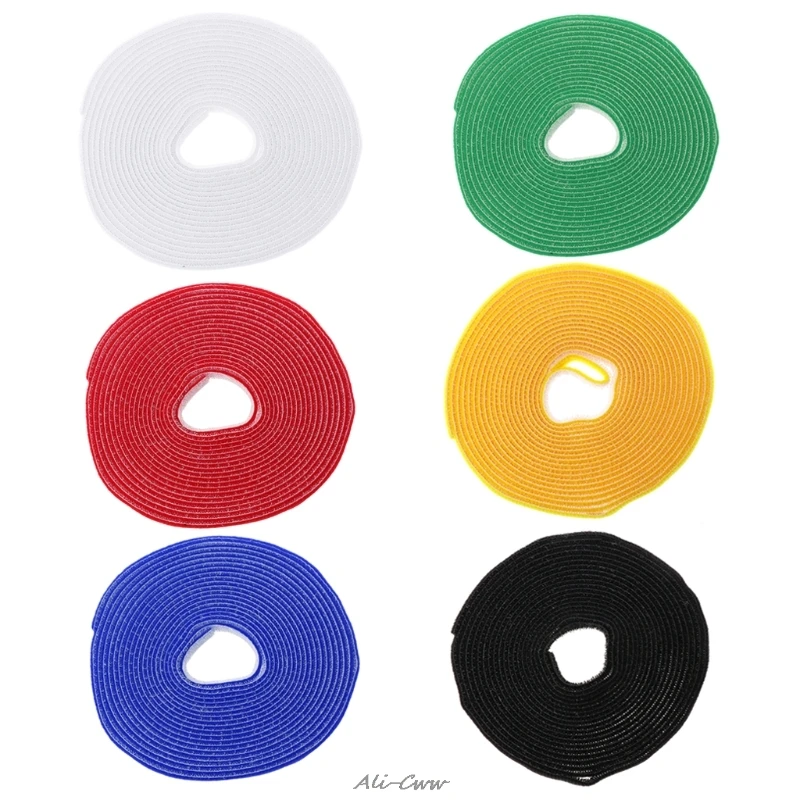 

1PC Magic Cable Tie Wide 10mm Hook&loop Cable Tie Nylon Fastening Tape 5 Meters