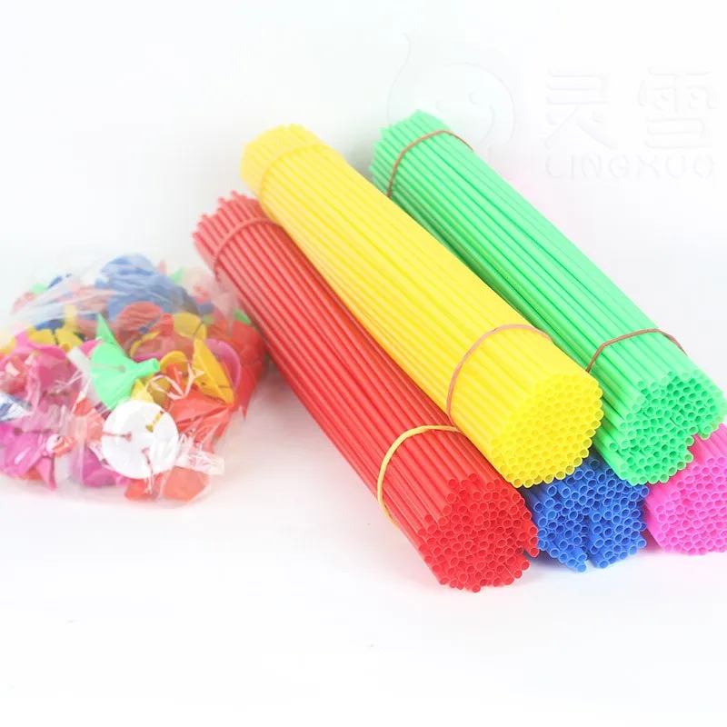 

Latex Balloon Stick Rods 20set/lot Plastic Balloon Accessories 40cm PVC Balloon Holder Sticks white Cup Wedding Decoration