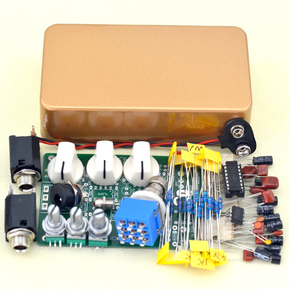 LANDTONE DIY Analog Delay Guitar Effect Pedal Kit With 1590B True