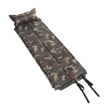 

185*60*2.5cm Camouflage Automatic Inflatable Self-Inflating Dampproof Sleeping Pad Tent Air Mat Mattress with Pillow for Camping