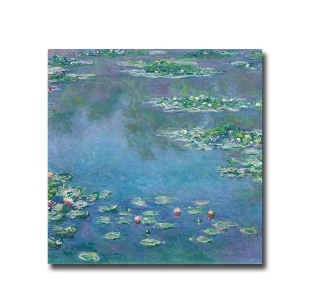 Водяная Лилия от Monet печатает холст живопись и каллиграфическая декорация картины плакаты для дома гостиной спальни дома стены искусства