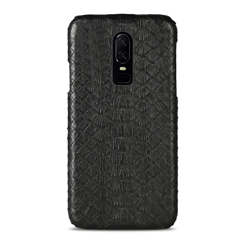 

Luxury Phone Case For OnePlus 6T case 6 5 5T 3T Python skin Half pack Hard shell shockproof protective case fashion cover