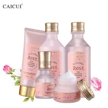 Красивый набор для макияжа, Женский увлажняющий костюм Caicui с розами, набор для ухода за кожей, яркий Гладкий отбеливающий, против морщин, мягкий набор для девочек