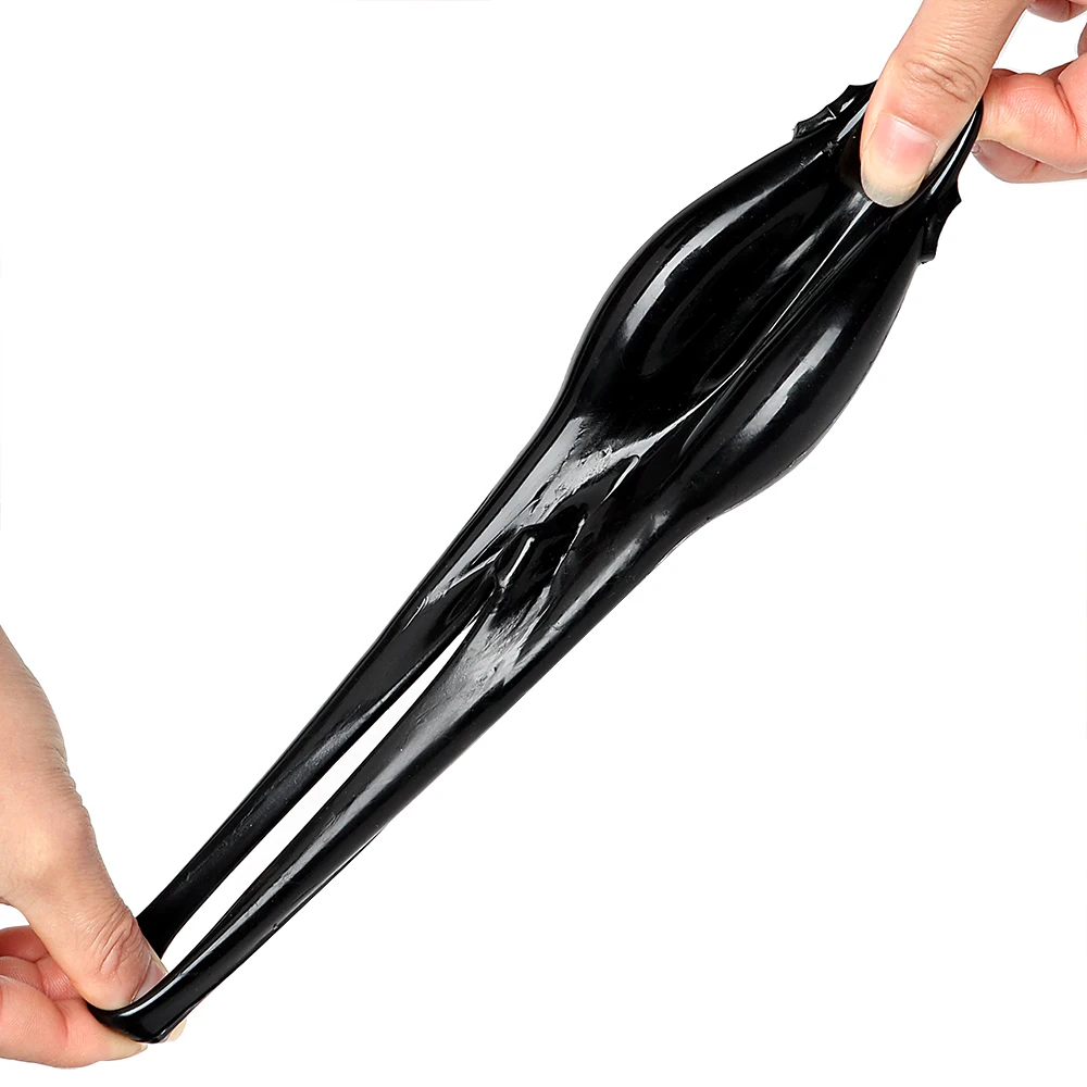 IKOKY Delay Ejaculation Penis Ring Scrotum Sleeve Ball Stretcher Cock Ring Black/White Sex Toys for Men Male Chastity Cage 7