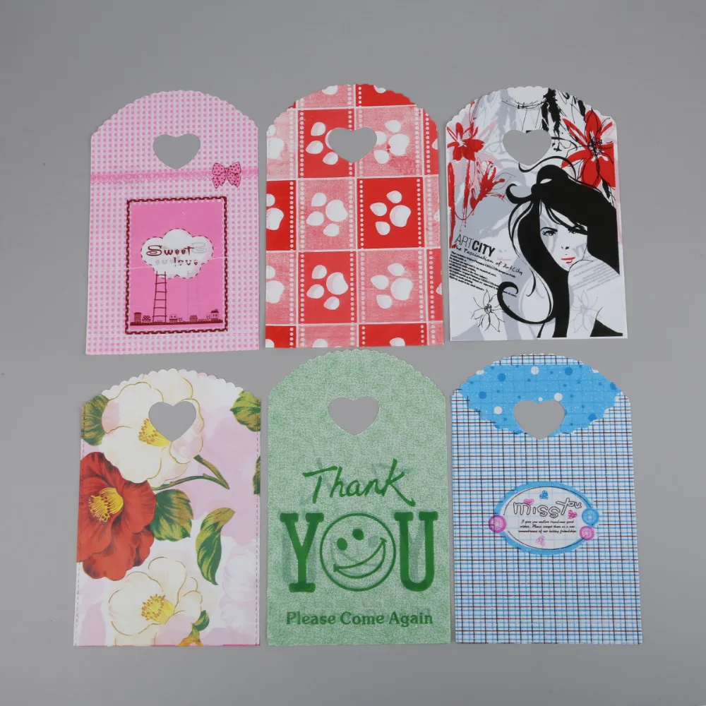 20 50pcs/Lot Wholesale Plastic Gift Jewelry Packing Bag Shopping Bags Pouches Gift Bags Jewelry ...