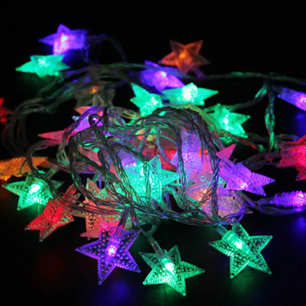 

3M 6M AA Battery Powered Star Lights LED String Outdoor Indoor Lighting for Christmas Holiday Party Garden Decoration 20/40 LEDs