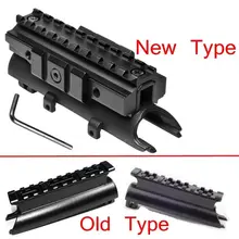 Tactical SKS Top Receiver Cover with See-Thru Tri-rail Weaver Picatinny 20mm Scope Sight Mount Hunting Caza Tactical SKS Top Receiver Cover with See-Thru Tri-rail Weaver Picatinny 20mm Scope Sight Mount Hunting Caza