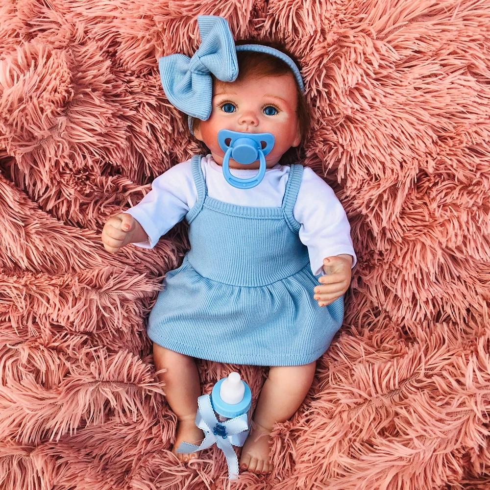 Кукла реборн OtardDolls 42 см виниловая Реборн Реалистичная кукла Младенец Ручной