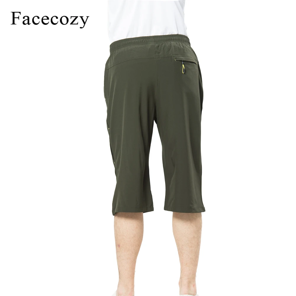 Facecozy 2019 جديد الرجال المشي في الهواء الطلق التخييم السراويل الذكور تنفس الصيف السراويل تشغيل تسلق الرياضة اقتصاص بنطال قصير