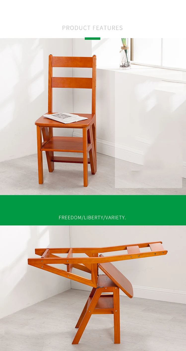 15% складной деревянная лестница и стулья библиотечное кресло Multi Применение Ho Применение держать/Офисная мебель тяжелых стабильным и прочная масивная древесина
