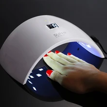 Shipping From Moscow SUN9C SUN9S Nail Dryer Machine 24W White Light Profession LED UV Lamp For Nail Polish Gel Nail Art Tools