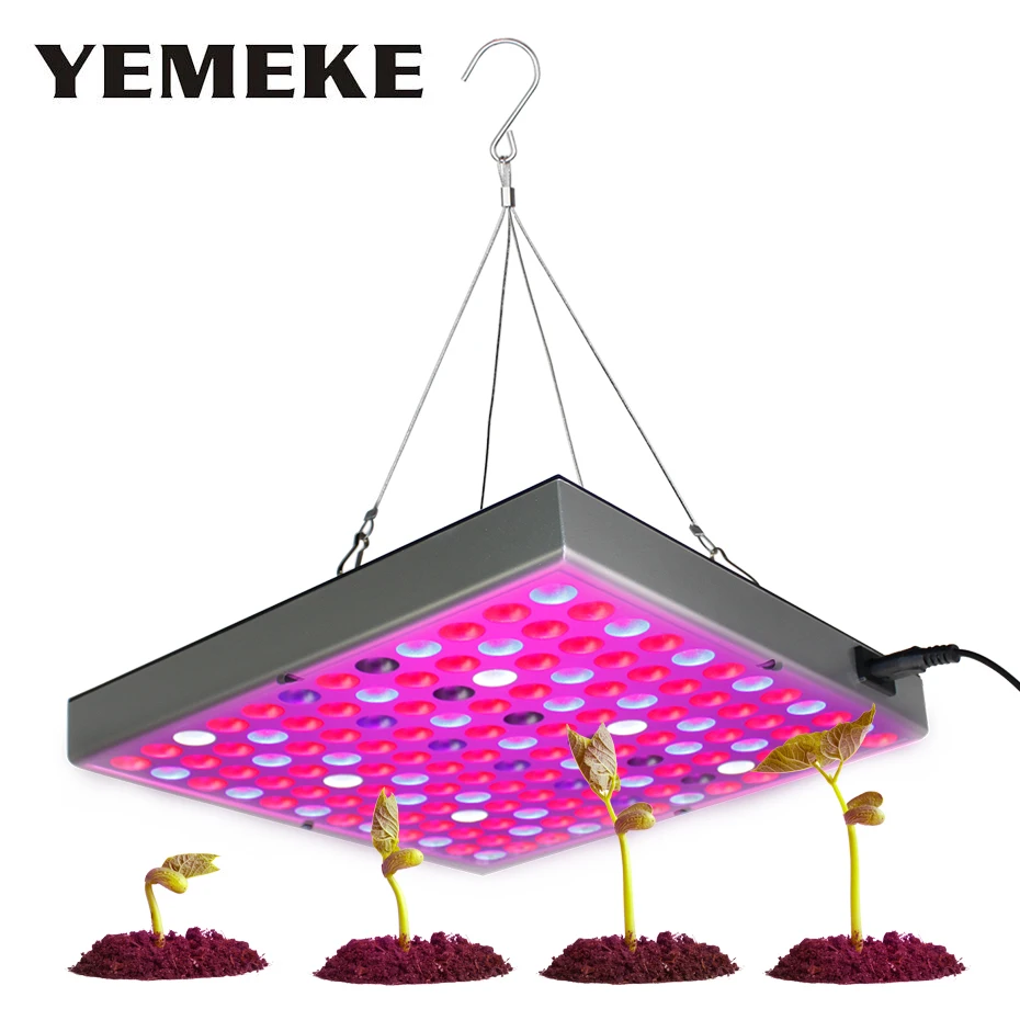 

45W Led Grow Light Full Spectrum Fitolampy 1500lm Led Plant Grow Light Panel With EU/US Plug 220V 110V Led Grow Lamp For Sedling