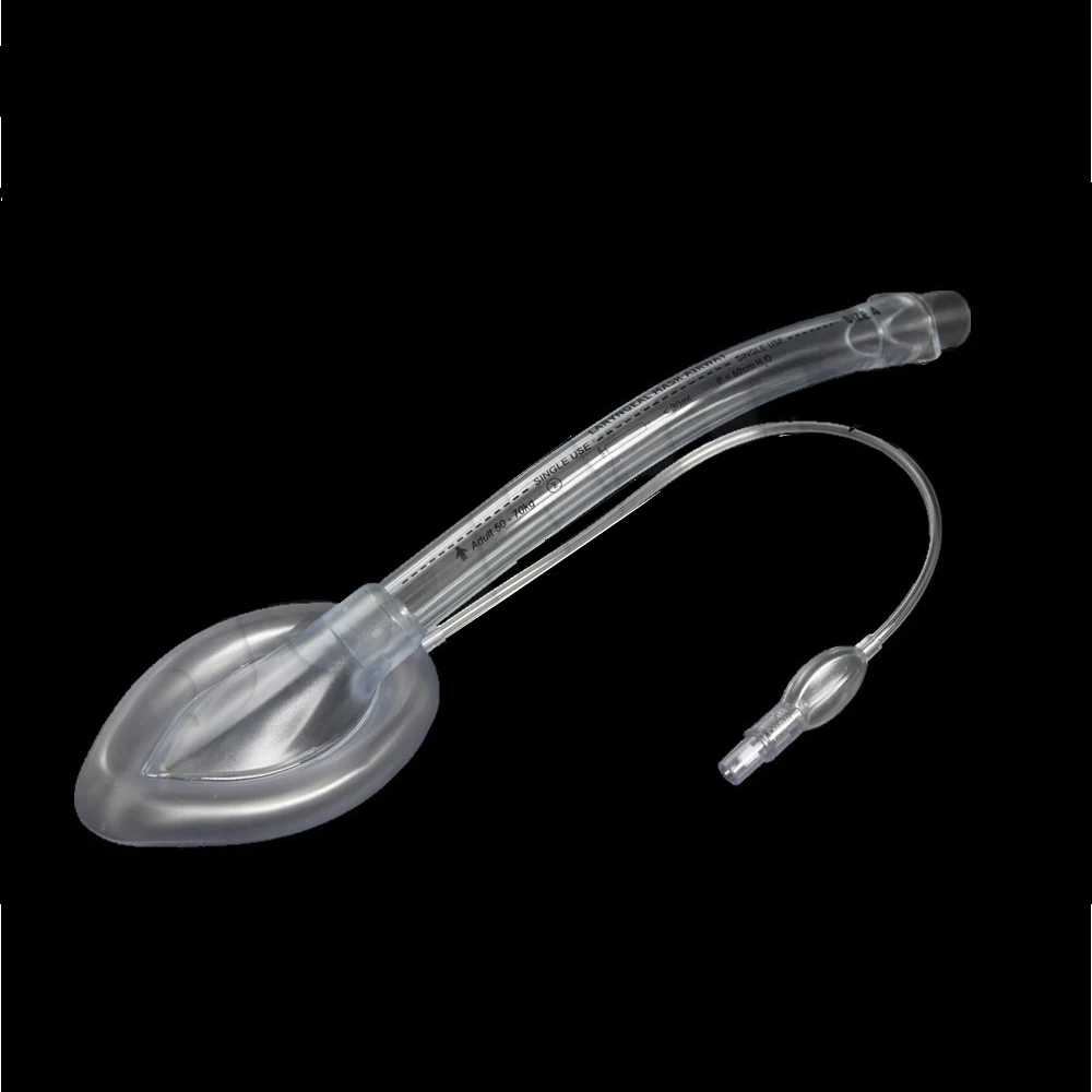 2PCS Disposable PVC Laryngeal Mask Airway for Insertion Aspiration