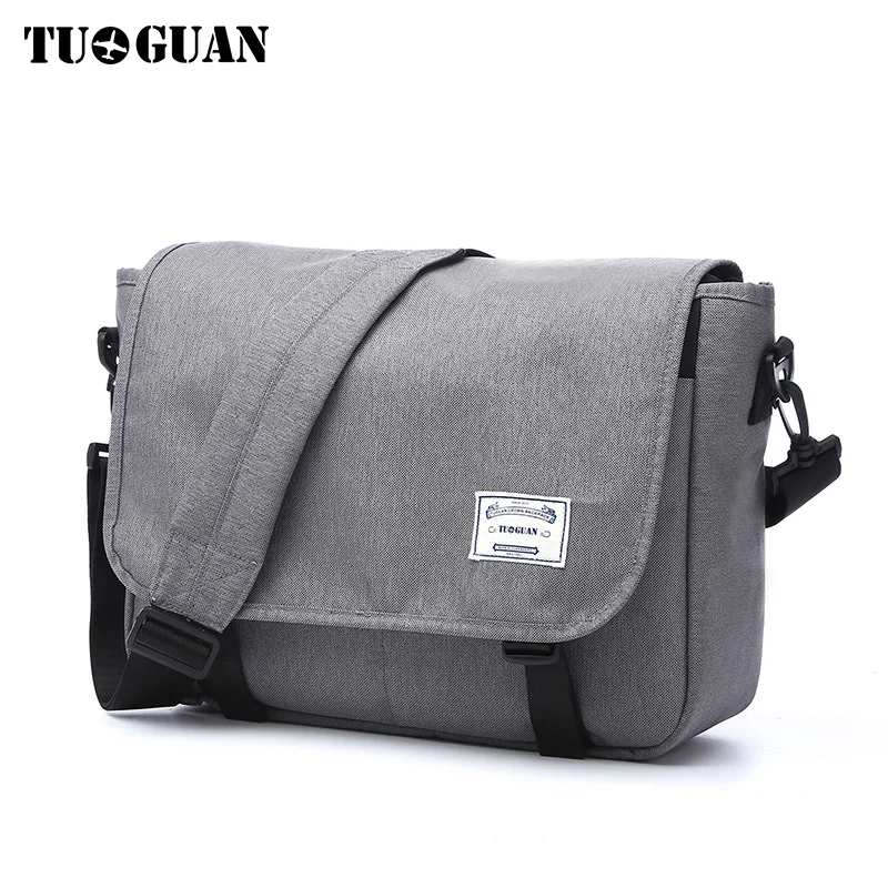 

TUGUAN Men Single Shoulder Bag Satchel Waterproof Briefcase Fashion Leisure Vintage Style Student SIngle Shoulder Bag