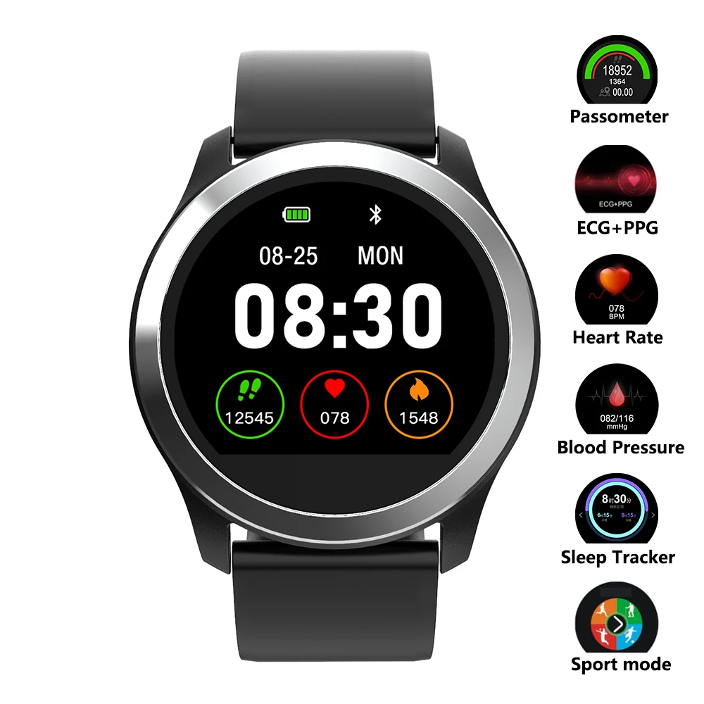 Smart Watch ECG+PPG Fitness Watch Heart Rate Blood
