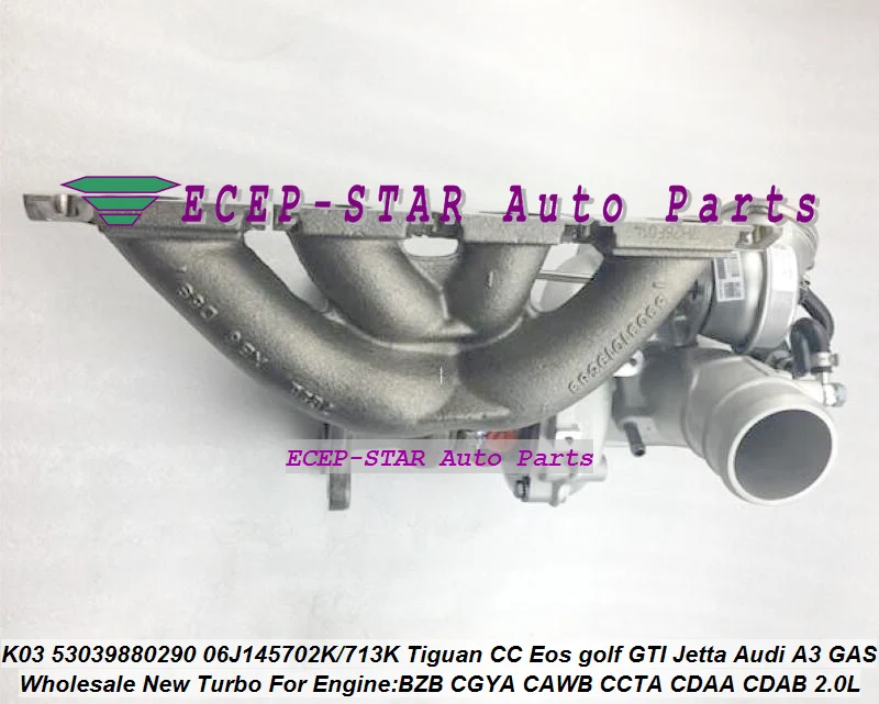 Turbo K03 53039880290 06J145702K 06J145713K 06J145701T For Volkswagen VW Tiguan CC Eos golf GTI Jetta For Audi A3 GAS DOHC 2.0L (3)