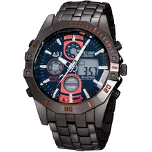 2016 fashion brand design digital LED man male classic clock army cool sport military wrist quartz business gift watch 055