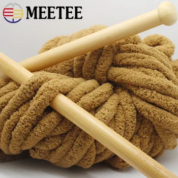 

Meetee 1pc 250g Knitting Wool Yarn Thick Chunky Ice Line DIY Arm Roving Knitting Blanket Hand Knit Spinning Crochet Home Decor