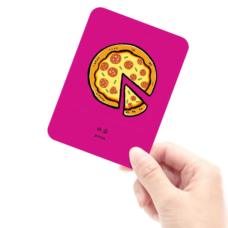 

New Baby Learning Life English Card Book Intelligence Development Learn Picture Cognize Waterproof Reading Card Book for Kids