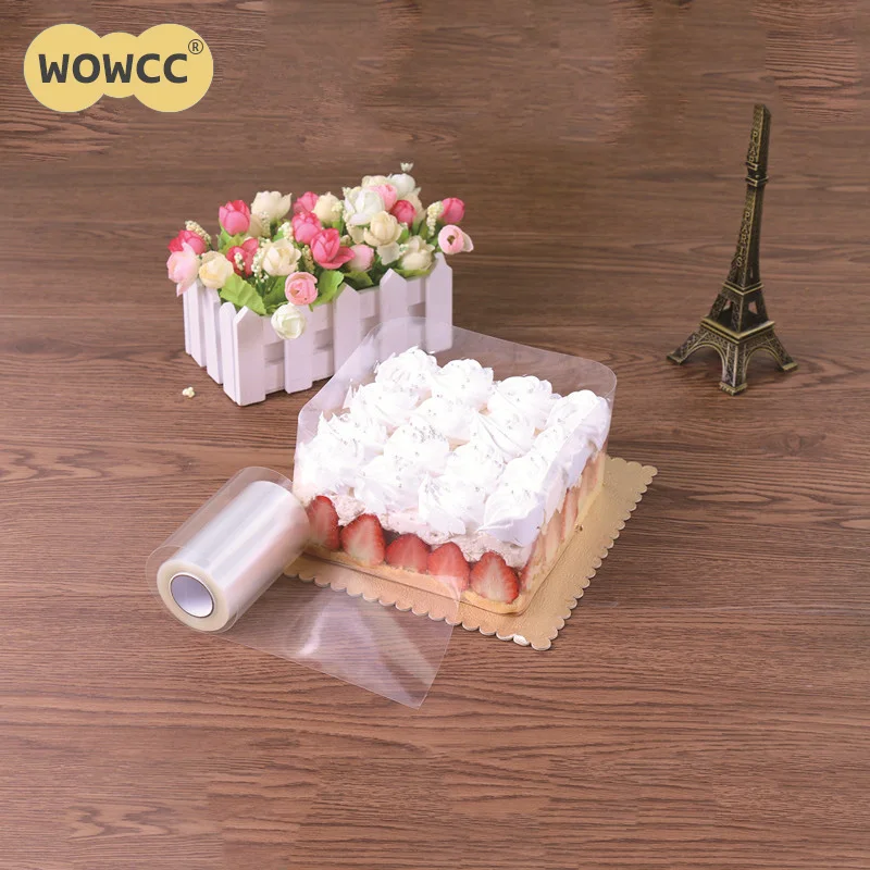 

10M Transparent mousse cake dessert surrounding hard bounded decorative sheet the cake edges plastic Band 8cm/10cm