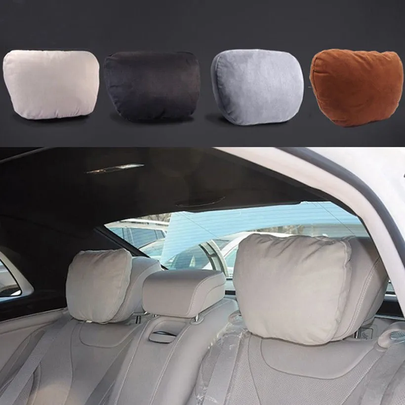 

2Pcs Car Headrest Neck Pillow Neck Support Pillow Cushion for Mercedes Benz Mayboch S 300 S400 S500 S600 E200 E300 E320 C200l