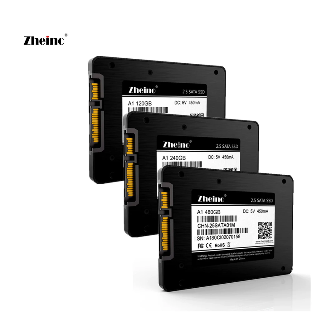 

2.5 Inch SATA3 120gb 240gb 480gb SSD Hard Dirve Zheino High speed 2D MLC NAND Flash Memory A1 Internal Solid State Disk Drive