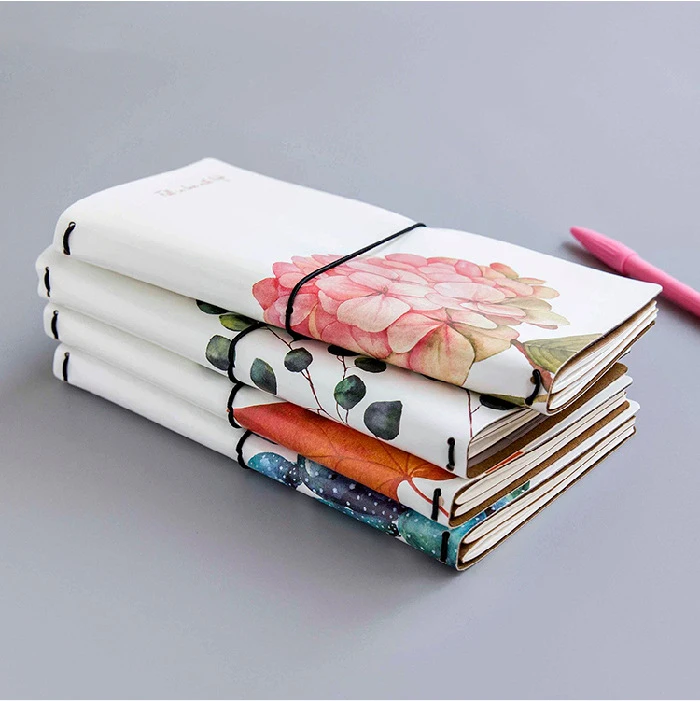 Skup Kawaii uroczy kwiat liści notes do zapisywania pamiętnik Agenda kieszonkowy notatnik Planner tygodniowy książka podróży szkolne materiały biurowe sl2056