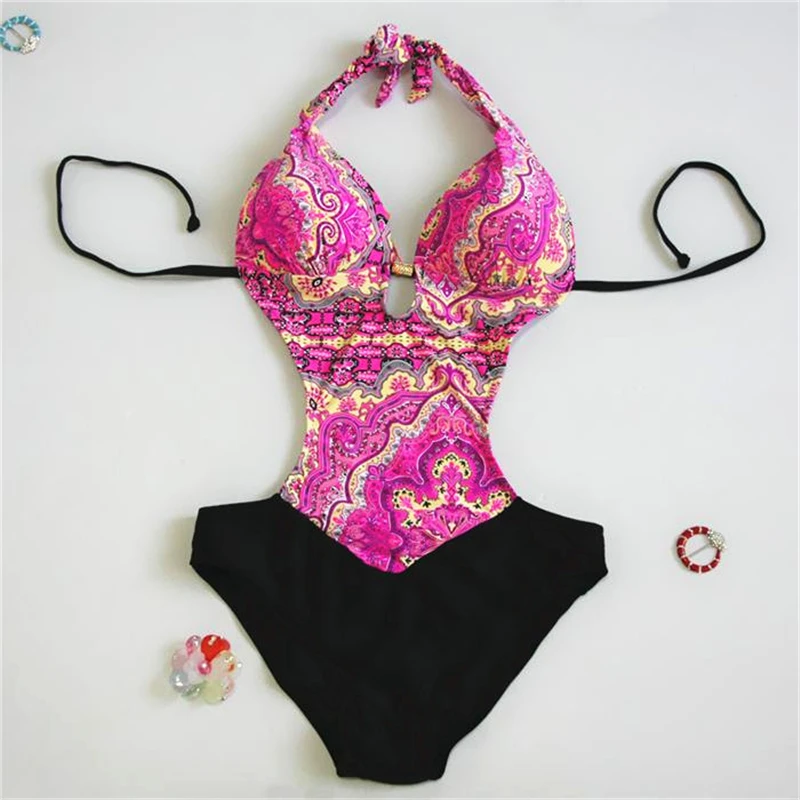 Bodysuit One Piece Swimsuit Women Swimwear New Brand Ladies Push Up
