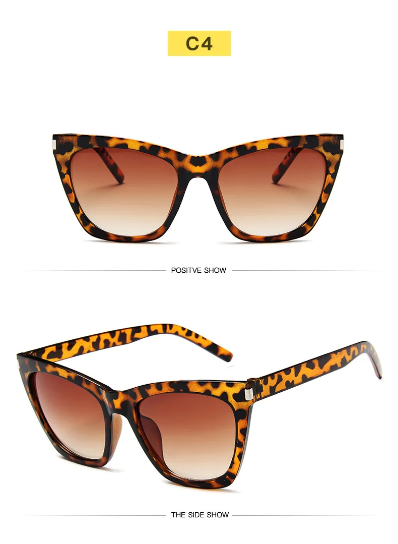 2019 Fashion Cute Sexy Retro Cat Eye Sunglasses Women Vintage Brand Designer Cateye Sun Glasses For Female Ladies UV400