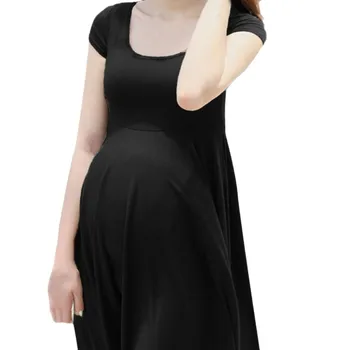

New Fashion Women Pregnant Maternity Nursing Solid Breastfeeding Summer Daily Maternity Dress Wholesale Free Ship Z4