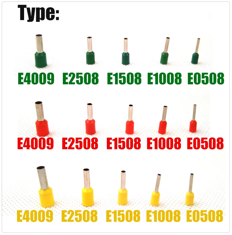 600 шт./компл. 3 вида цветов трубка клеммы разъема провод контактный конец кабеля провода обжимной Наконечники комплект для 22~ 12AWG
