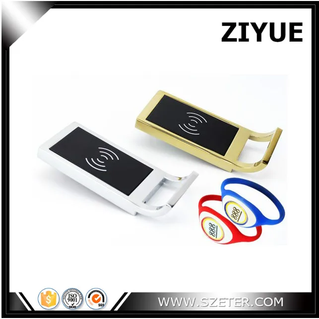 ZIYUE Серебро Хром RFID цифровой электронный тренажерный зал бассейн салфетки карты