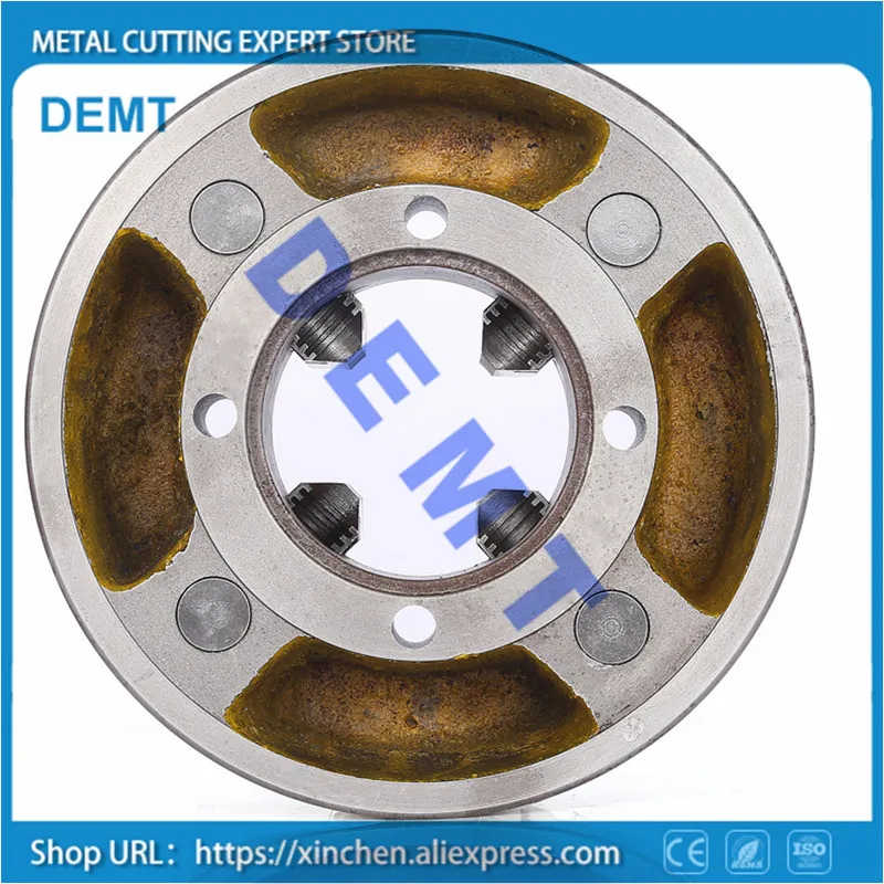 K72-160 одиночное действие 4 кулачковый токарный патрон 160 мм независимый Самоцентрирующийся 1 шт. безопасный патрон ключ 3 шт. Монтажный болт