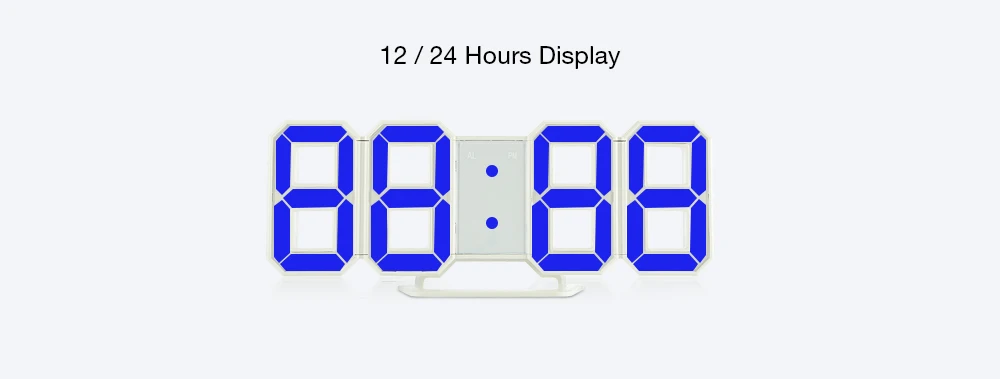 3D светодиодный цифровой Настенные часы 24/12 часов Дисплей 3 Яркость уровней затемнения Ночная Повтор Функция для дома Кухня офисные