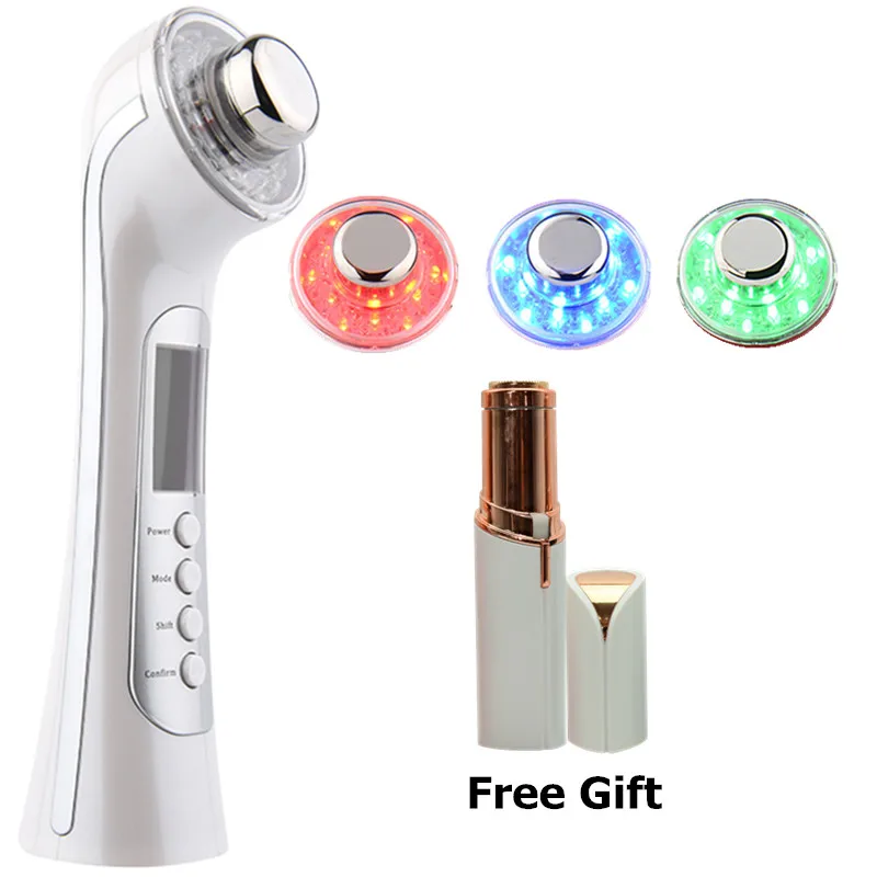 Professional Ultrasonic Facial Body Cleaner Massager Skin Care Galvanic