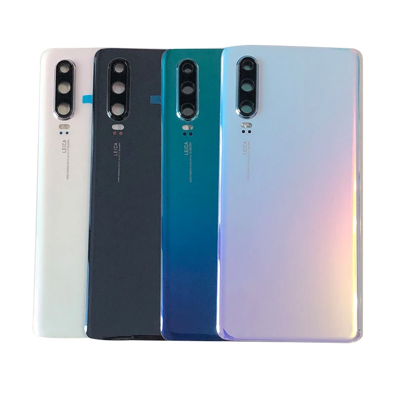 Axisinternational для 6," huawei P30, стеклянная задняя крышка для батареи, чехол+ рамка для камеры+ стеклянный объектив+ вспышка+ оригинальная наклейка