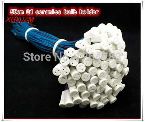 

50pcs / lot High quality 50CM Crystal lamp holder lamp holder socket G4 led / G4 / G4 bulb plug / G4 ceramics bulb holder