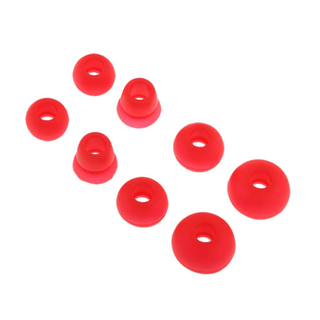 4 Pairs Replacement Silicone Eartips Earbuds for Powerbeats 2 Earphones Water-washable Durable Flexible Antistatic
