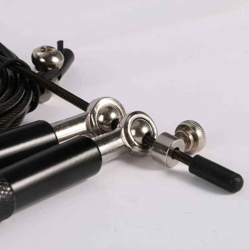 Скакалка оборудование для фитнеса Регулируемая Скорость Шарикоподшипник алюминиевая ручка кабель из нержавеющей стали скакалка