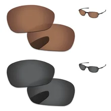 Черный и медь коричневый 2 пары Поляризованные замена оптические стёкла для C провода 2011 солнцезащитные очки женщин рамки UVA и UVB