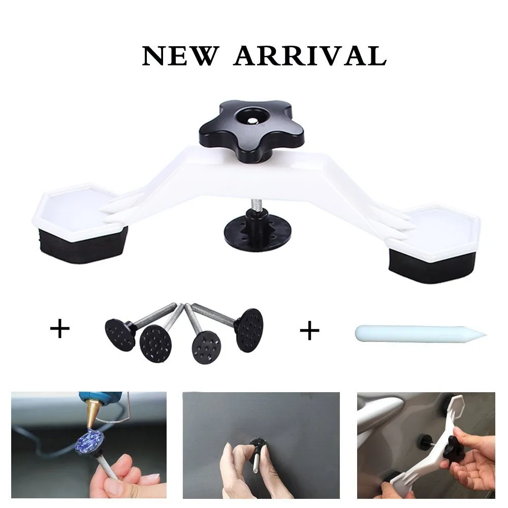 

Car Dent Repair Body Damage Fix Tool Pulling Bridge Puller Dent Removal Glue Tabs Hand Repair Tools Kit Paintless Universal Hot