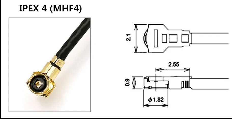 Высота каблука 10 см/15 см IPEX4 SMA к гнездовому разъёму провод-удлинитель джемпер MHF4 для RP-SMA кабель Соединительный разъем