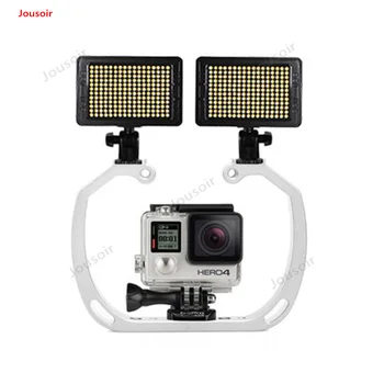 

Camera double head hot boot fill lamp bracket dive under bracket handle motion camera Accessories CD50 T03