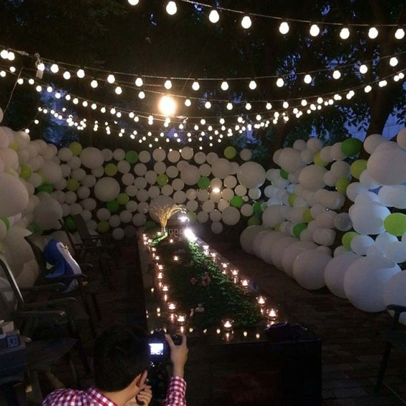 10m 38 5cm Big Size Balls Led String Fairy Christmas Lights Outdoor Guirlande Lumineuse Led Party Wedding Decoration Lights Christmas Lights Christmas Lights Outdoordecorative Lights Aliexpress